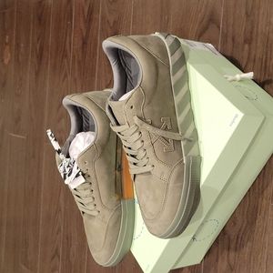 OFF WHITE LOW VULCANIZED ECO LEATHER LIGHT MILITARY SIZE 12